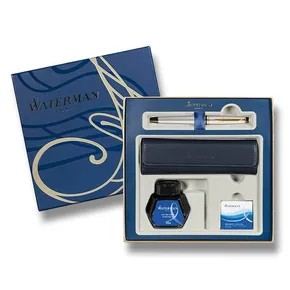 Waterman Expert Stainless Steel GT töltőtoll, ajándékkészlet tokkal és tintával